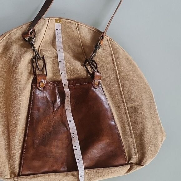 Mona B Leather and Canvas Bag - Picture 9 of 9